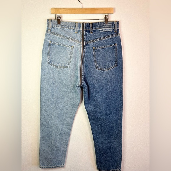 NWT Revice Ying Yang All Around Zipper High Rise Jeans Two Tone 32 - Picture 7 of 14